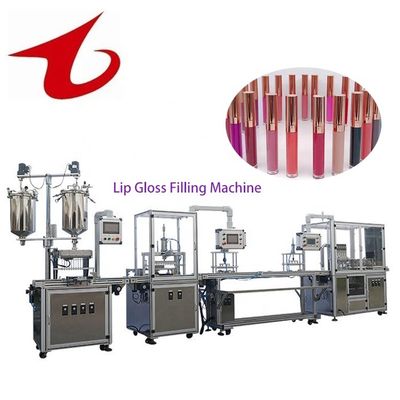 качество  Small Volume 20L Cosmetic Cosmetic Tube Lip Gloss Viscous Liquid Filling Machine завод