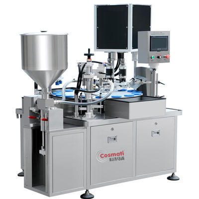 качество  Automatic Powder Feeding Factory Direct Selling Liquid Lotion Cream Filling And Capping Machine For Cosmetic завод